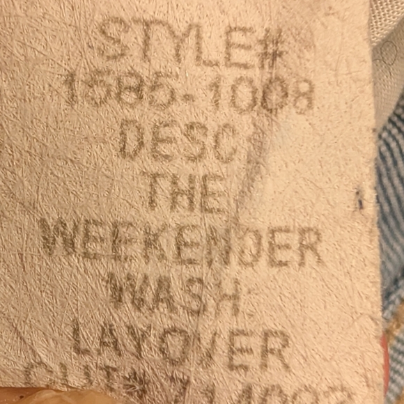 34 Mother Weekender Layover Mid Rise Flare 1585 1008 Ret $248 - Picture 11 of 16